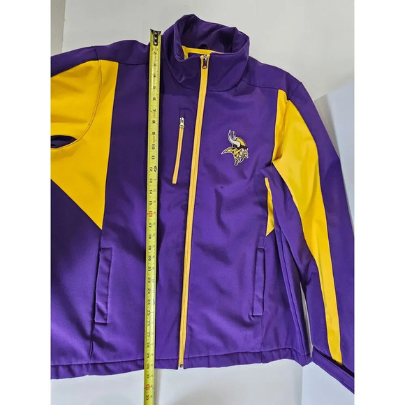 Minnesota Vikings NFL Apparel Large Full Zip Fleece Lined Jacket XL - Picture 11 of 12